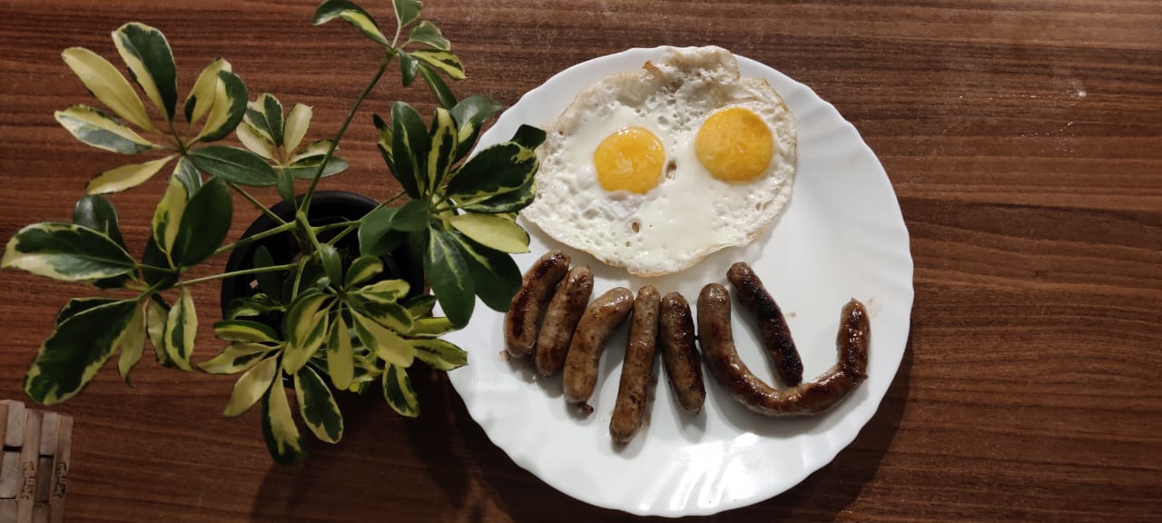 Chicken sausage at Homestay in Sonada